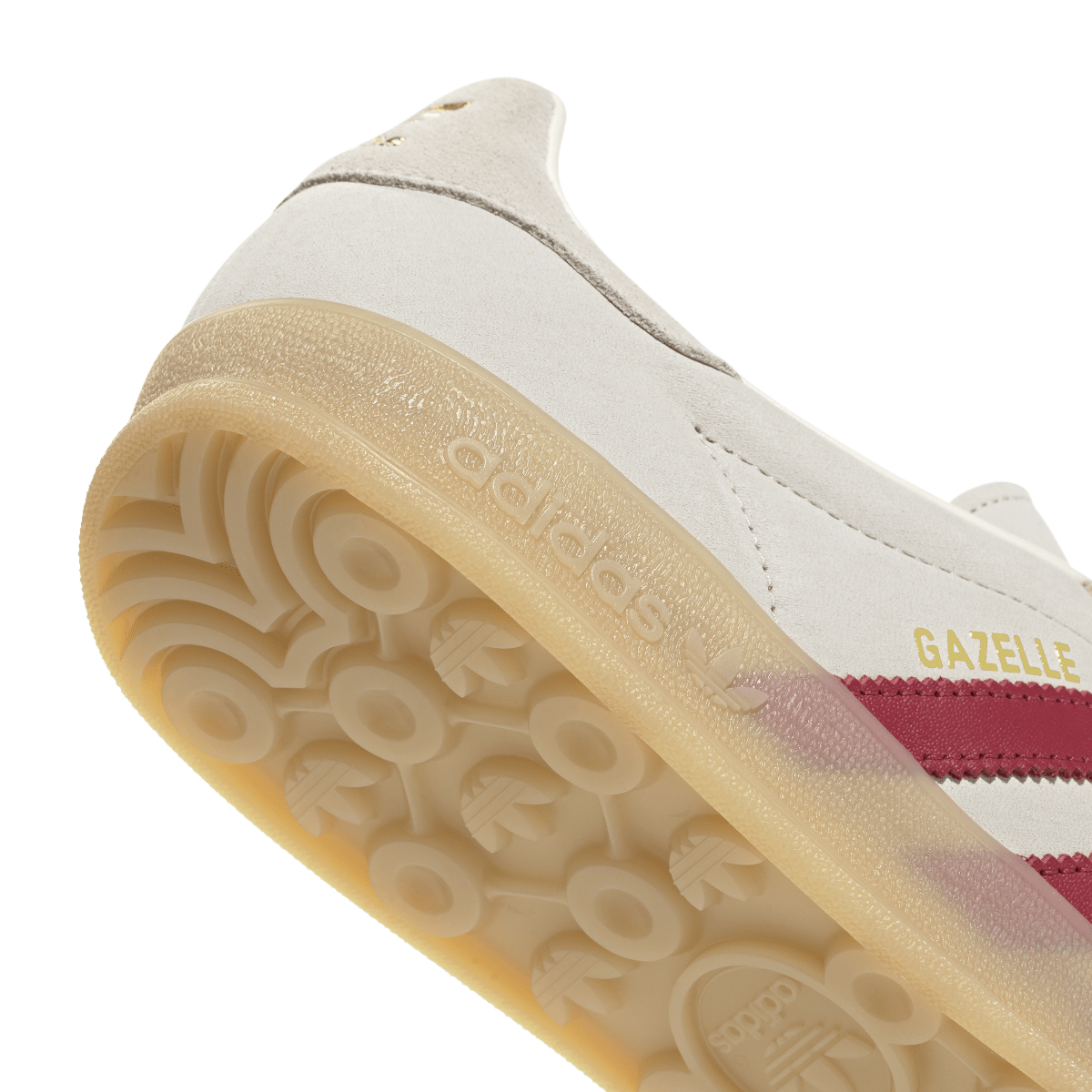 Overkicks - Adidas Gazelle Indoor Cream White Red Gum (IH9676) - detalle lateral interior