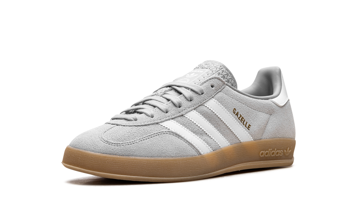 Overkicks - Adidas Gazelle Indoor Grey Cloud White Gold Metallic (JQ0176) - detalle suela