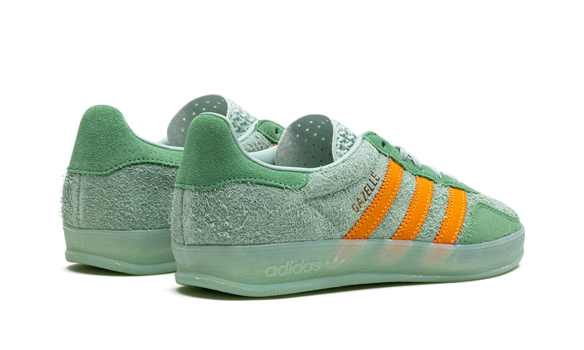 Overkicks - Adidas Gazelle Indoor Hazy Green Crew Yellow (IG6783) - par completo