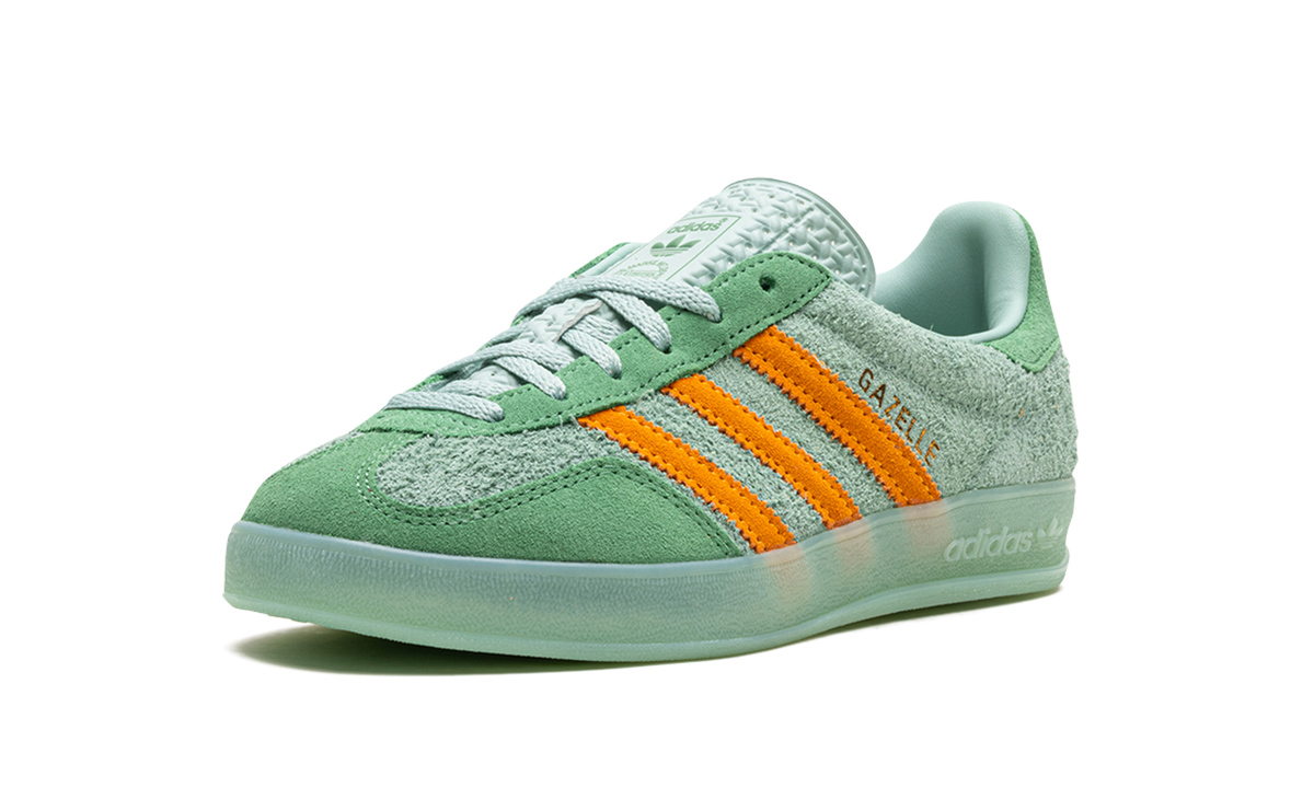 Overkicks - Adidas Gazelle Indoor Hazy Green Crew Yellow (IG6783) - detalle suela