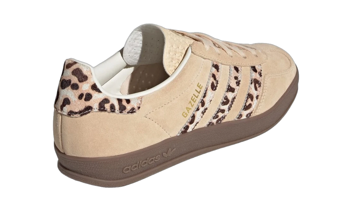 Overkicks - Adidas Gazelle Indoor Leopard Crystal Sand (HQ0286) - vista superior