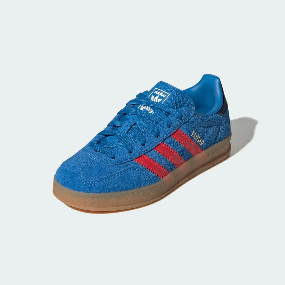 Overkicks - Adidas Gazelle Indoor Lucid Ray Blue Lucid Red (PS) (IH4008) - imagen 2