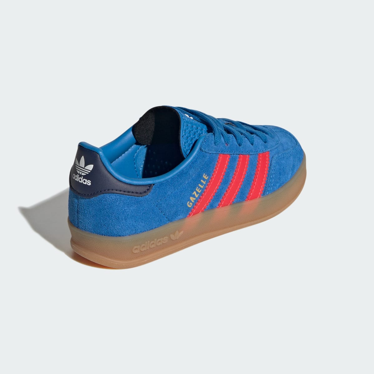 Overkicks - Adidas Gazelle Indoor Lucid Ray Blue Lucid Red (PS) (IH4008) - imagen 5