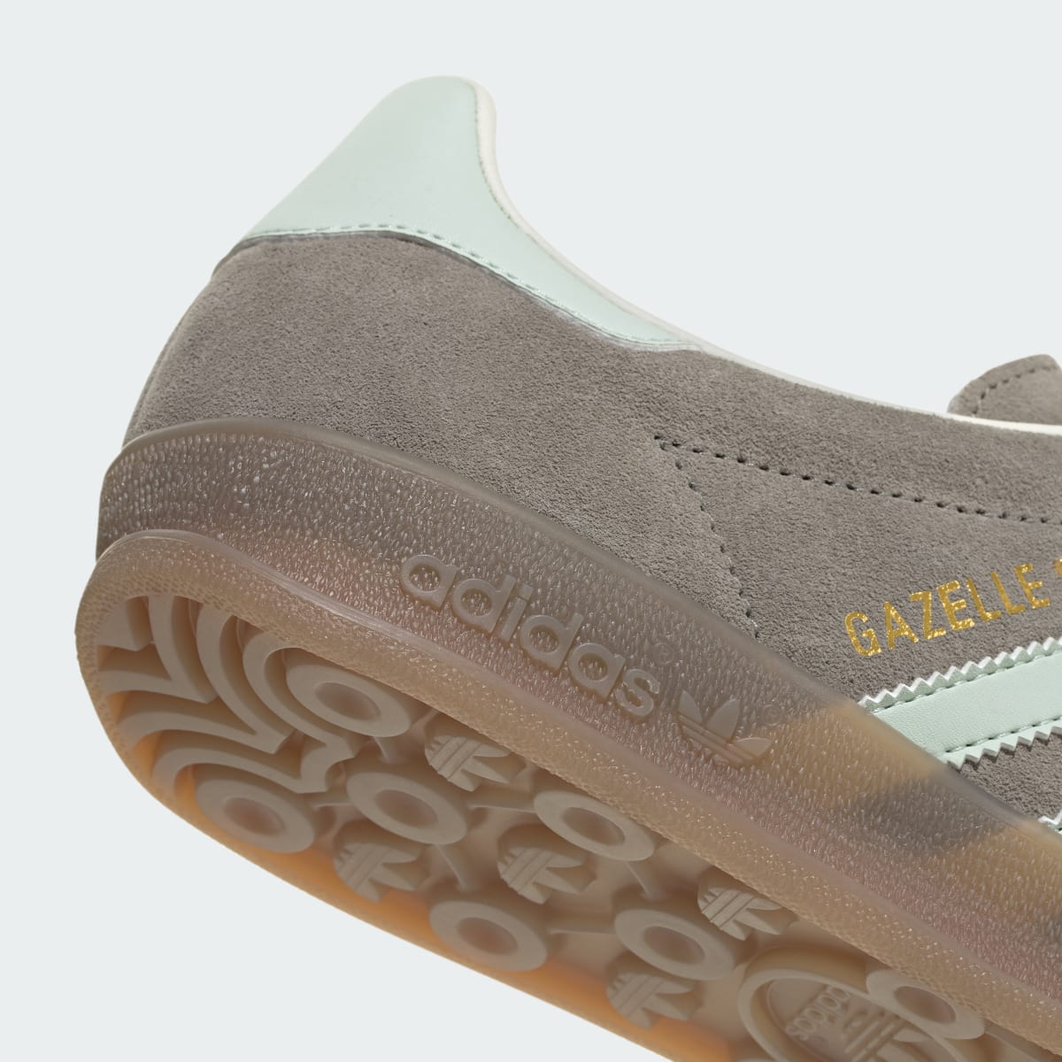 Overkicks - Adidas Gazelle Indoor Silver Pebble Linen Green (JR2430) - detalle