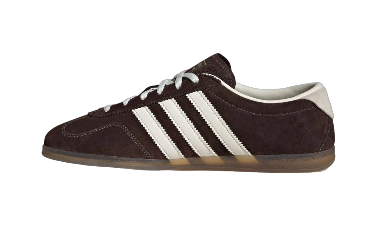 Overkicks - Adidas Gazelle Lo Pro Aurora Coffee Off White (IH6932) - detalle talón