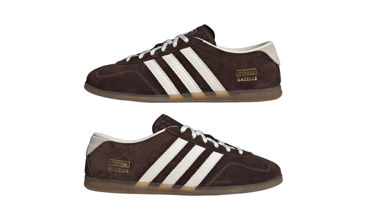 Overkicks - Adidas Gazelle Lo Pro Aurora Coffee Off White (IH6932) - detalle lateral interior