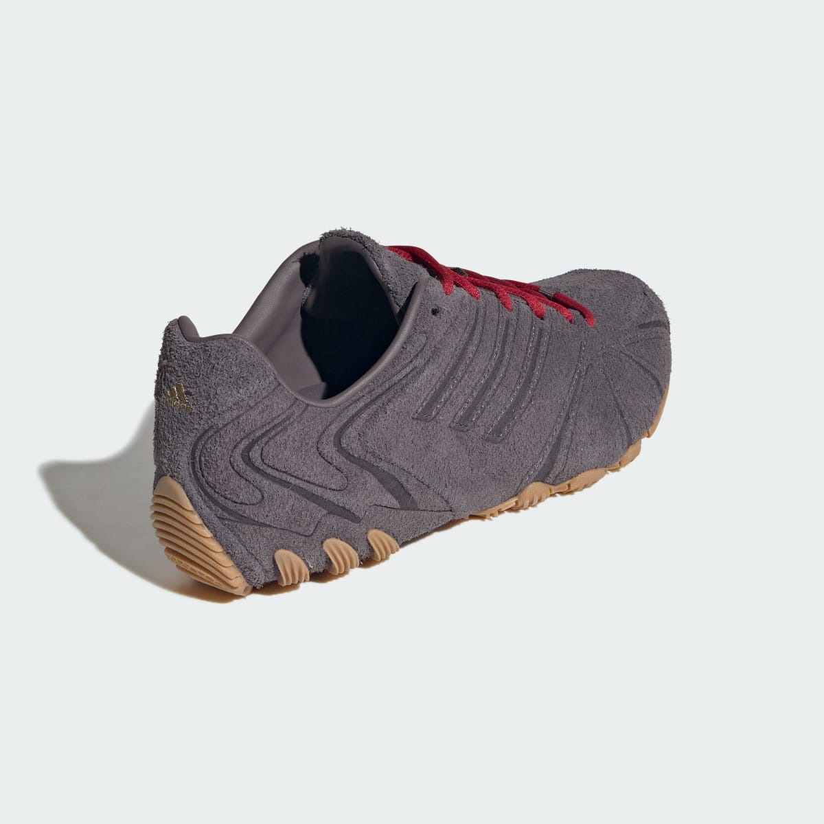 Overkicks - Adidas Ghost Sprint Grey Strata Team Victory Red (Womens) (KI4563) - vista superior