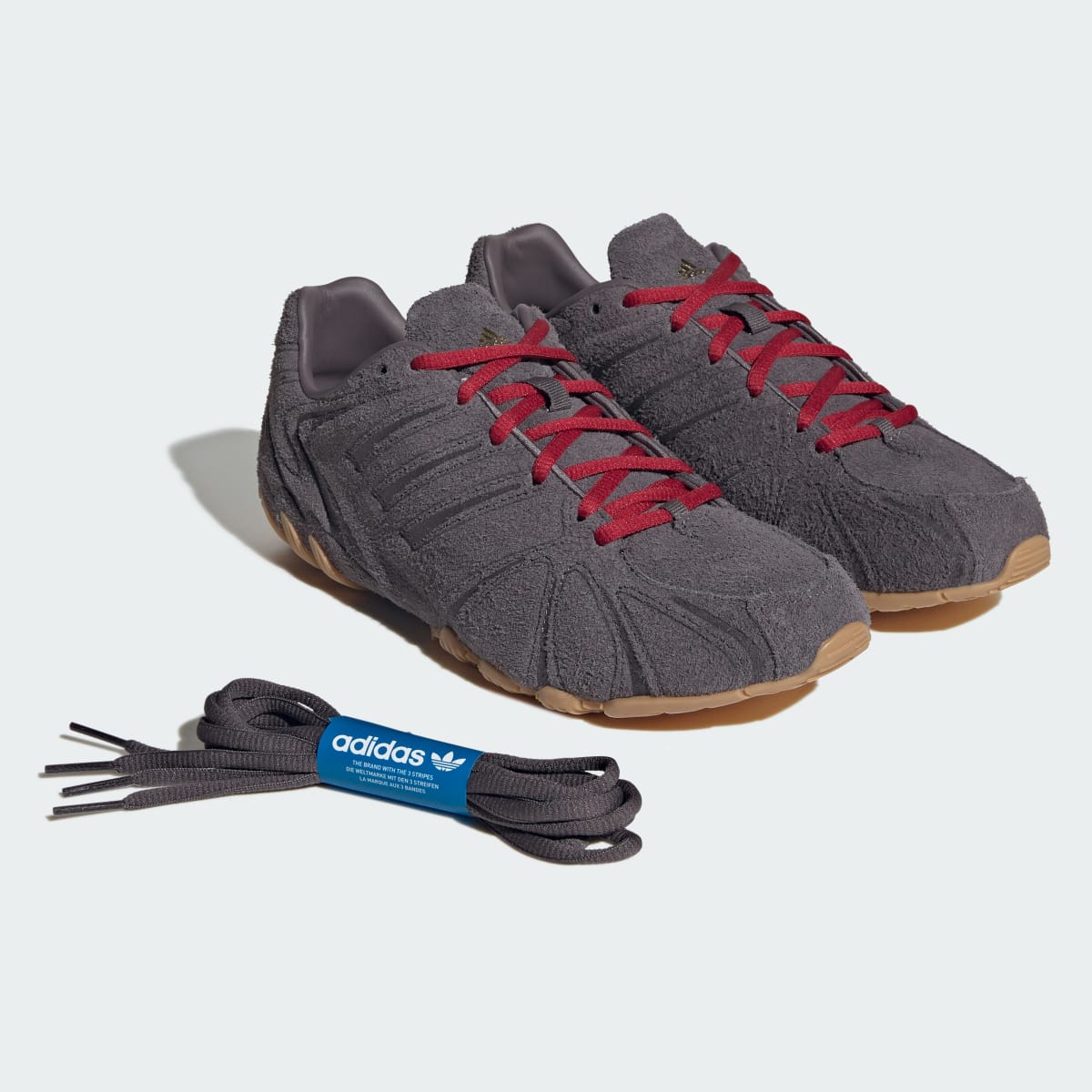 Overkicks - Adidas Ghost Sprint Grey Strata Team Victory Red (Womens) (KI4563) - detalle lateral interior