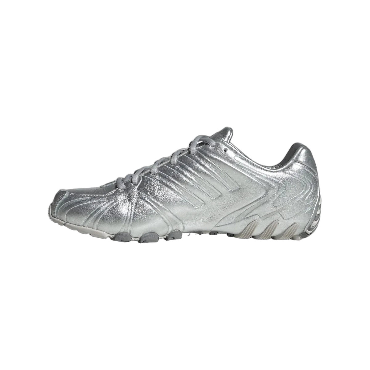 Overkicks - Adidas Ghost Sprint Metallic Silver (Womens) (JQ6439) - detalle talon