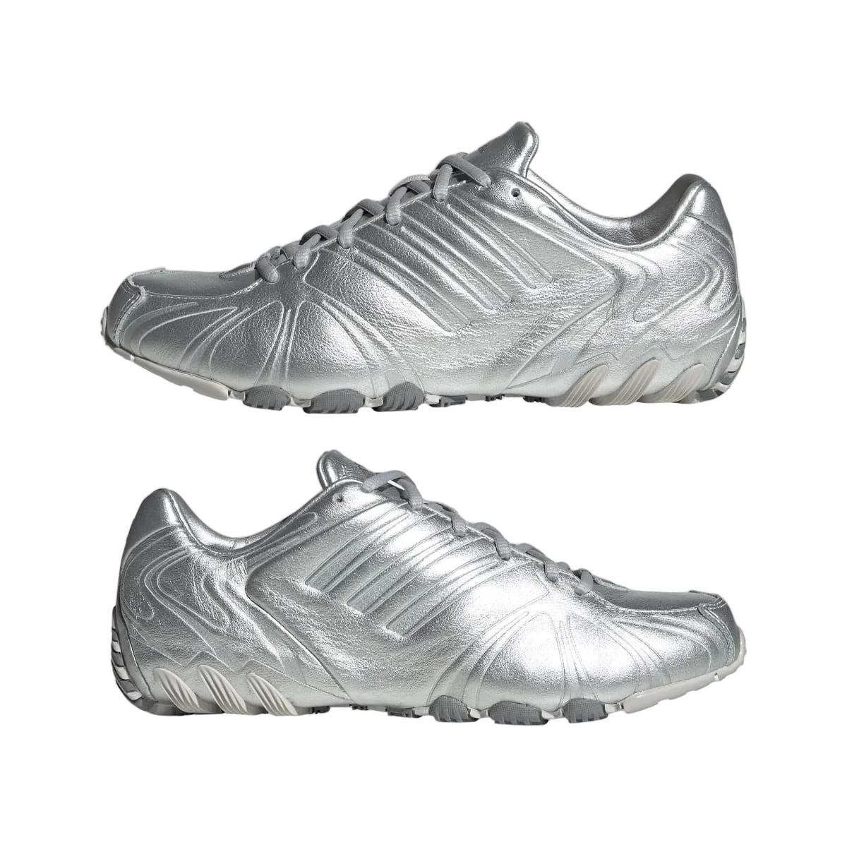 Overkicks - Adidas Ghost Sprint Metallic Silver (Womens) (JQ6439) - detalle lateral interior