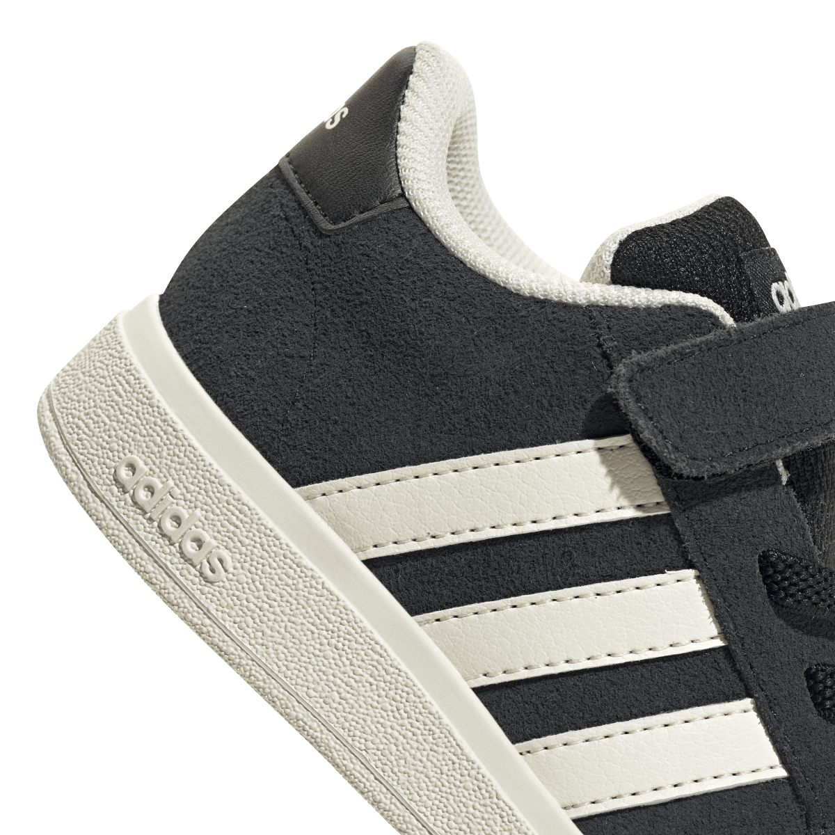 Overkicks - Adidas Grand Court 2.0 Core Black Off White Cloud White (TD) (JR0779) - imagen 8