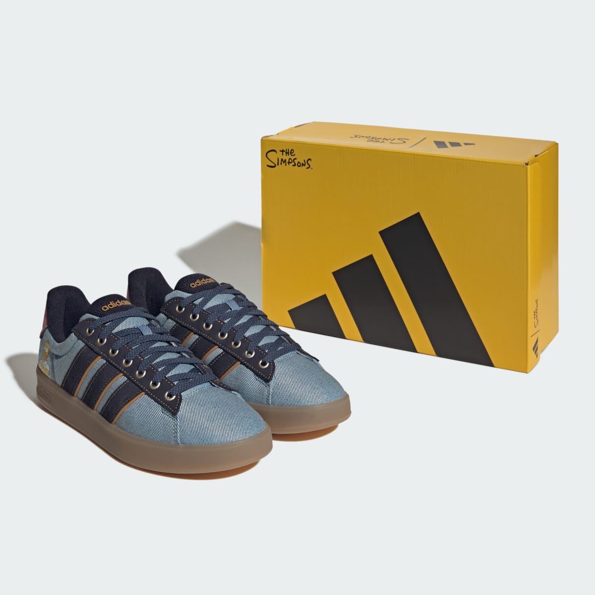 Overkicks - Adidas Grand Court Disney Simpsons (KK3539) - detalle lateral interior