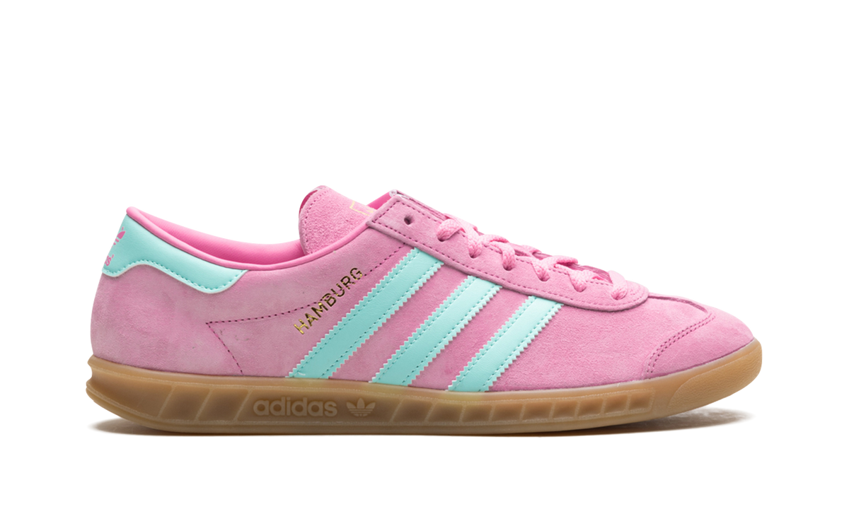 Overkicks - Adidas Hamburg Bliss Pink (IH5459) - detalle talon