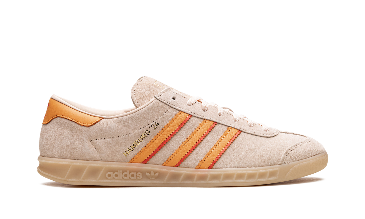 Overkicks - Adidas Hamburg Crystal Sand Hazy Orange (IG2109) - detalle talon