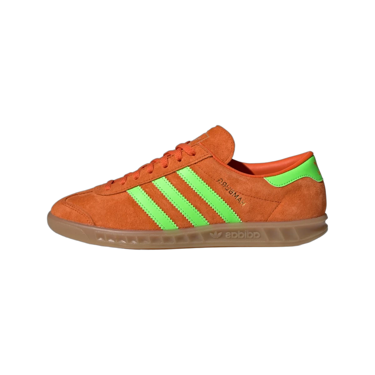 Overkicks - Adidas Hamburg Orange Solar Green (IH5460) - vista lateral