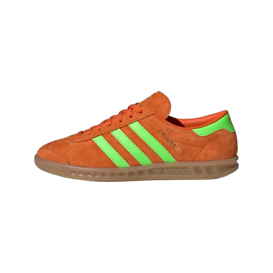 Overkicks - Adidas Hamburg Orange Solar Green (IH5460) - vista lateral