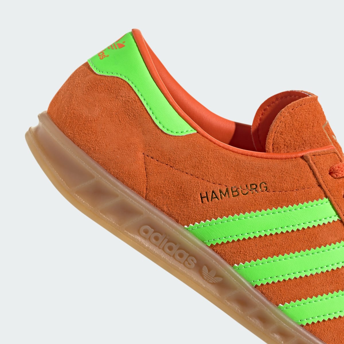Overkicks - Adidas Hamburg Orange Solar Green (IH5460) - detalle