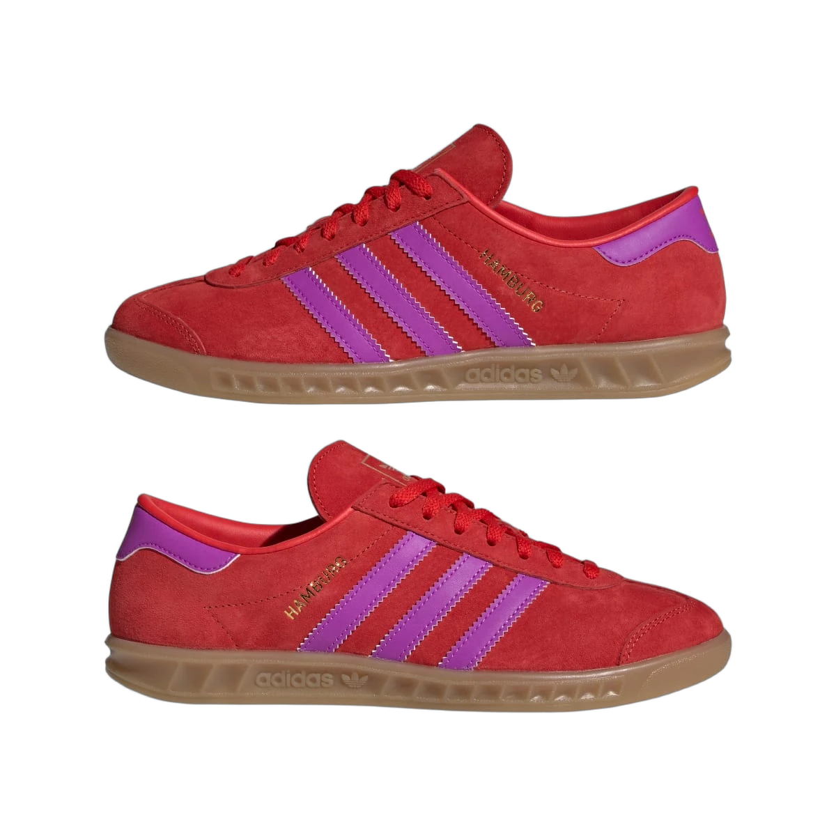 Overkicks - Adidas Hamburg Red Purple Burst (IH5461) - detalle lateral interior