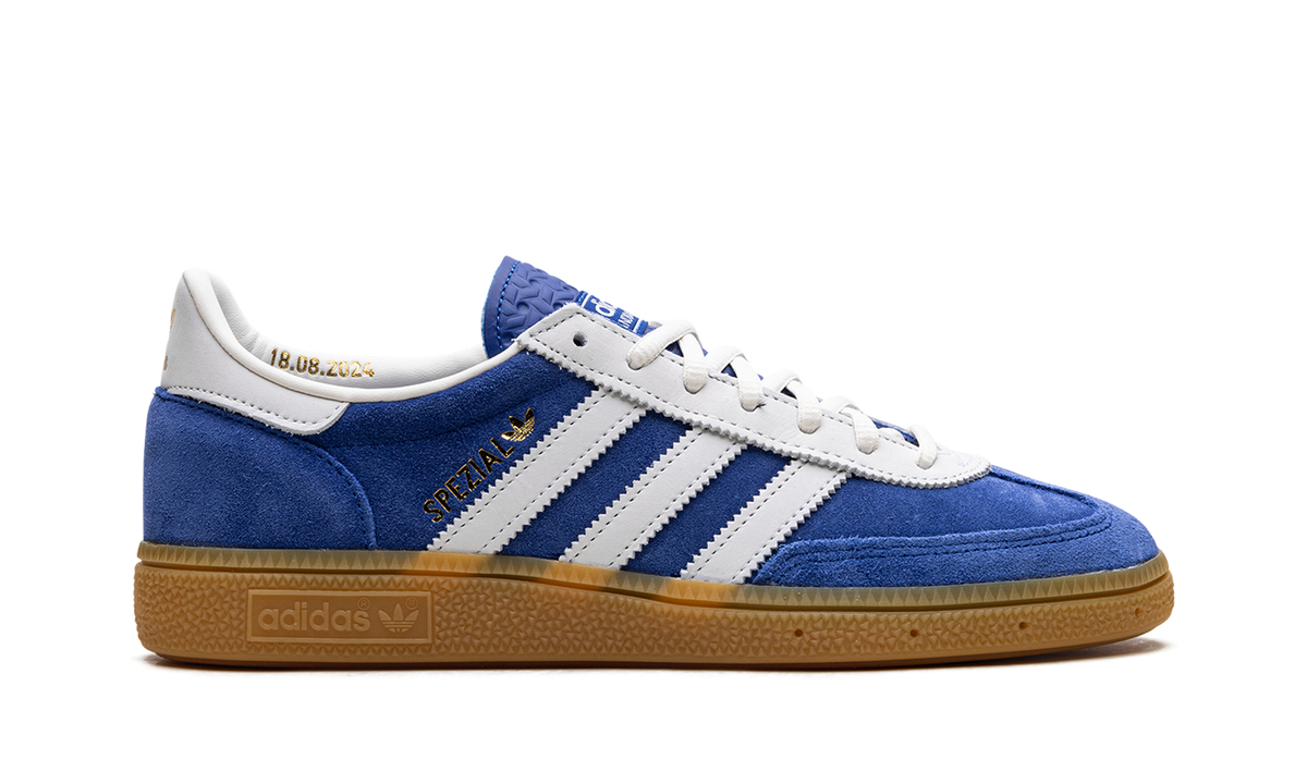Overkicks - Adidas Handball Spezial 75th Anniversary Pack Collegiate Royal (JP5278) - detalle talón