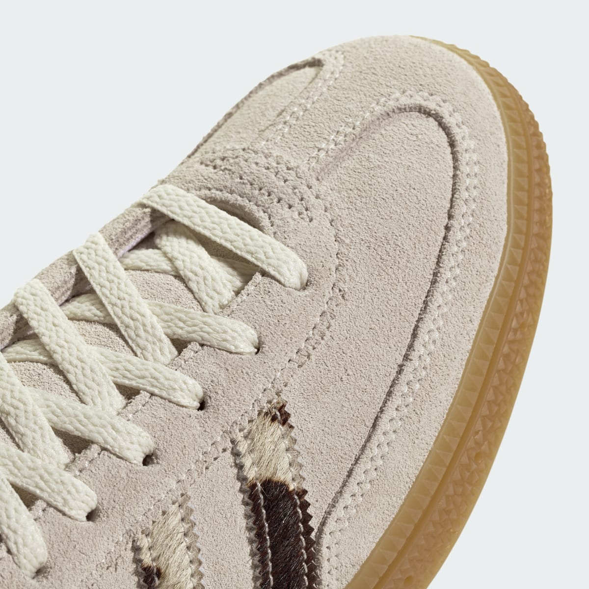 Overkicks - Adidas Handball Spezial Animal Stripes Off White (JP7928) - detalle lateral interior