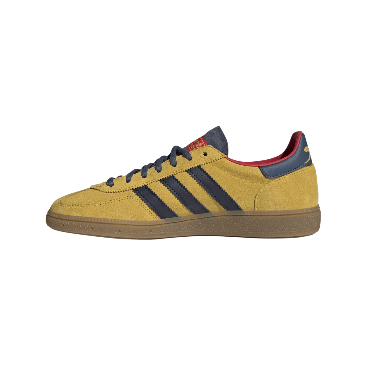 Overkicks - Adidas Handball Spezial Arsenal F.C. Hazy Yellow Collegiate Navy (KK3020) - detalle talón