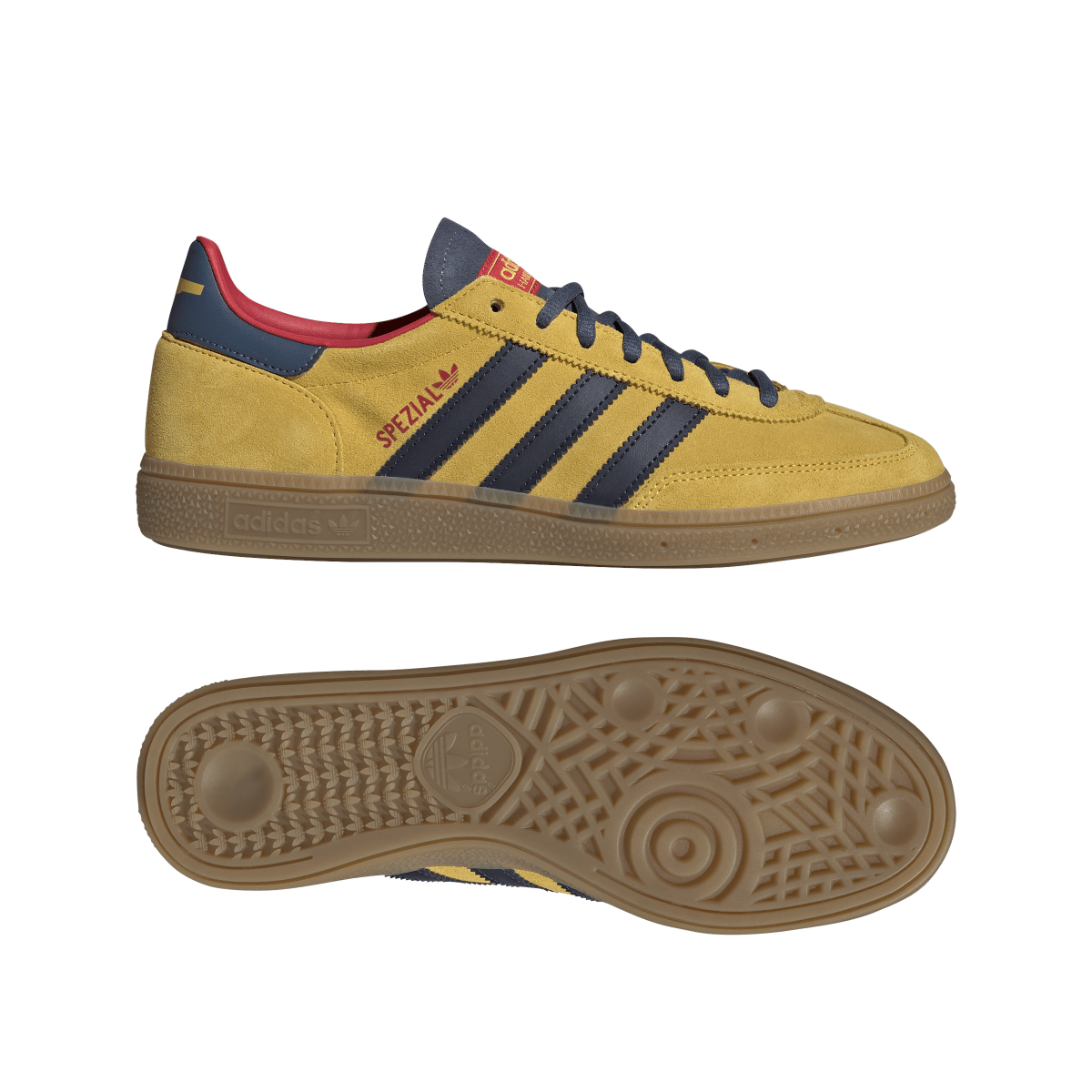 Overkicks - Adidas Handball Spezial Arsenal F.C. Hazy Yellow Collegiate Navy (KK3020) - detalle lateral interior