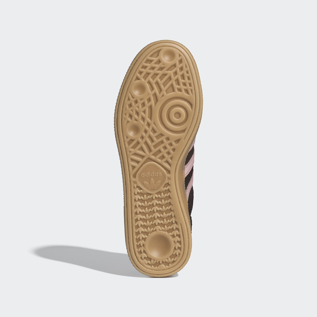 Overkicks - Adidas Handball Spezial Aurora Coffee Sandy Pink (IH1507) - detalle suela