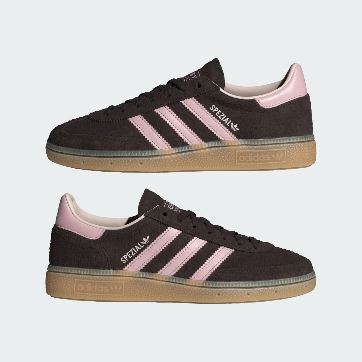 Overkicks - Adidas Handball Spezial Aurora Coffee Sandy Pink (IH1507) - detalle lateral interior