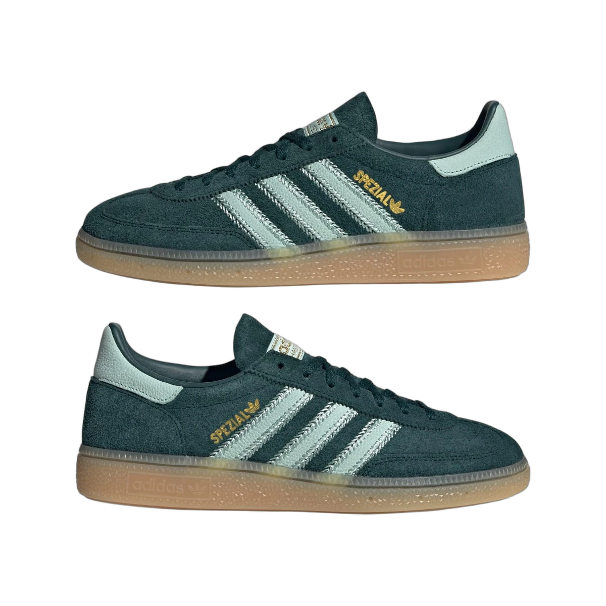 Overkicks - Adidas Handball Spezial Aurora Ivy Ash Green (JR0847) - detalle lateral interior
