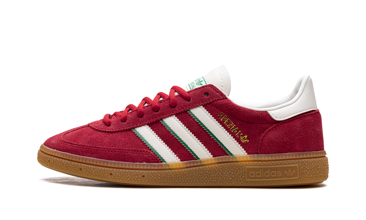Overkicks - Adidas Handball Spezial Better Scarlet Green (IF9531) - vista lateral