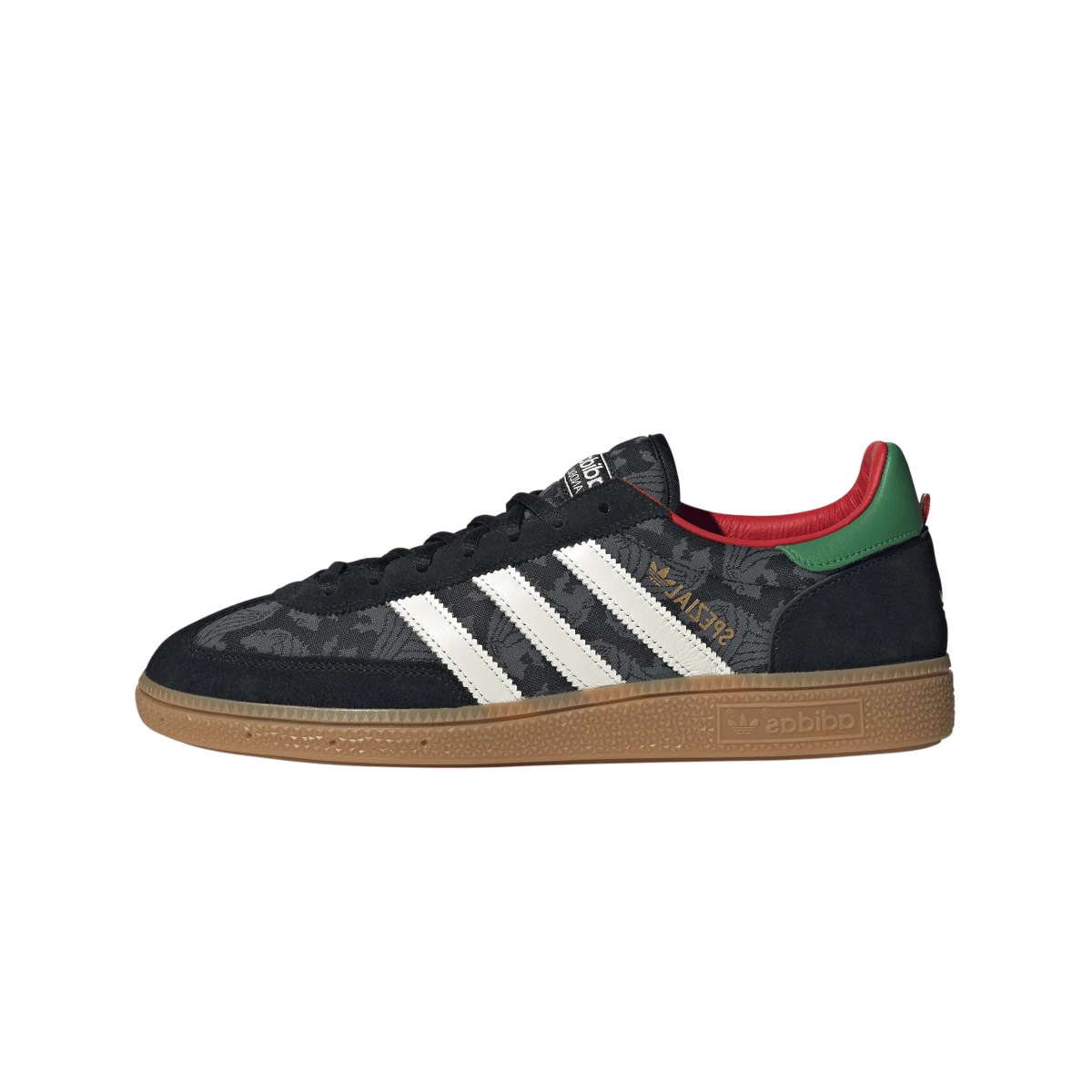 Overkicks - Adidas Handball Spezial Black Core White Green (HQ7261) - vista lateral