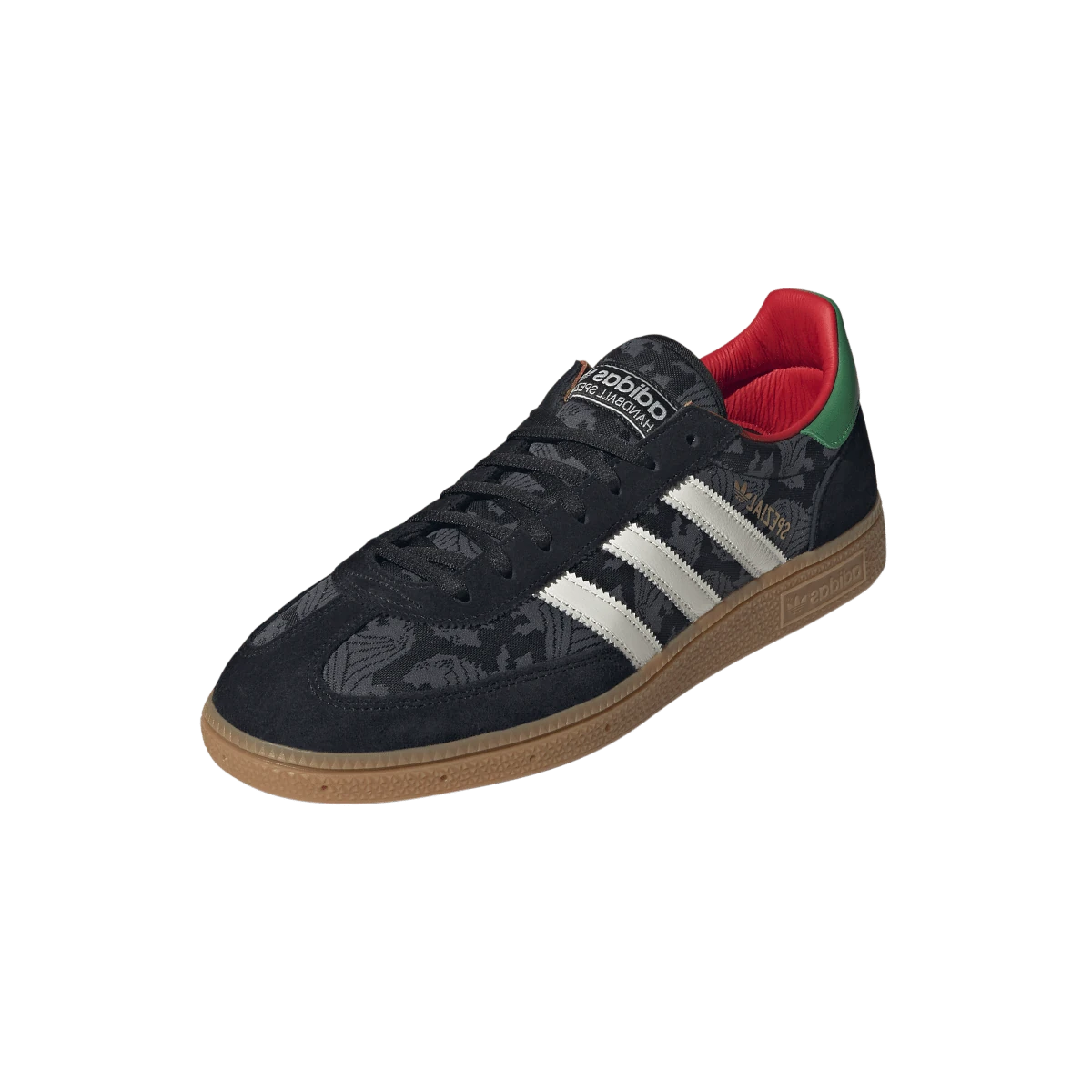 Overkicks - Adidas Handball Spezial Black Core White Green (HQ7261) - vista trasera