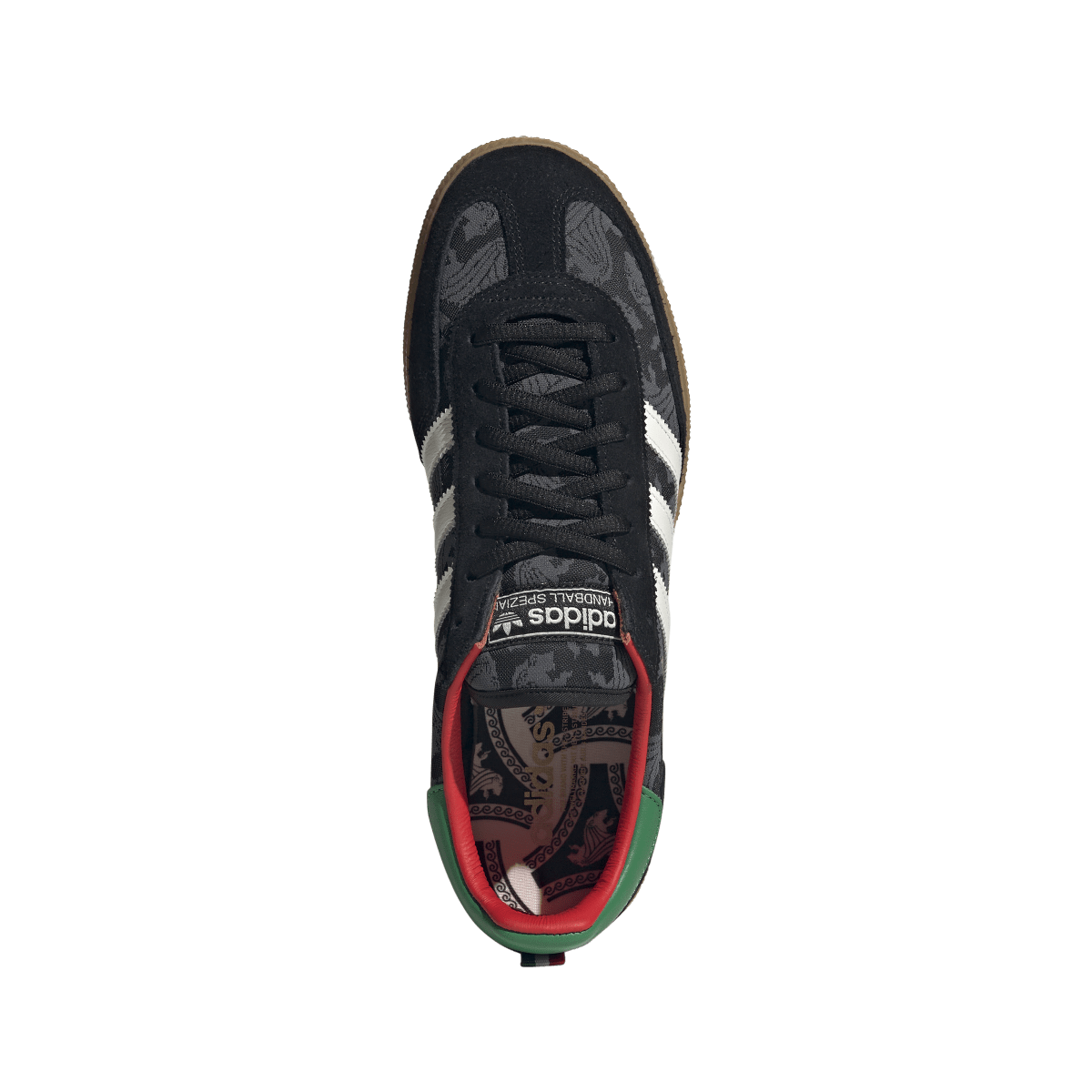 Overkicks - Adidas Handball Spezial Black Core White Green (HQ7261) - par completo