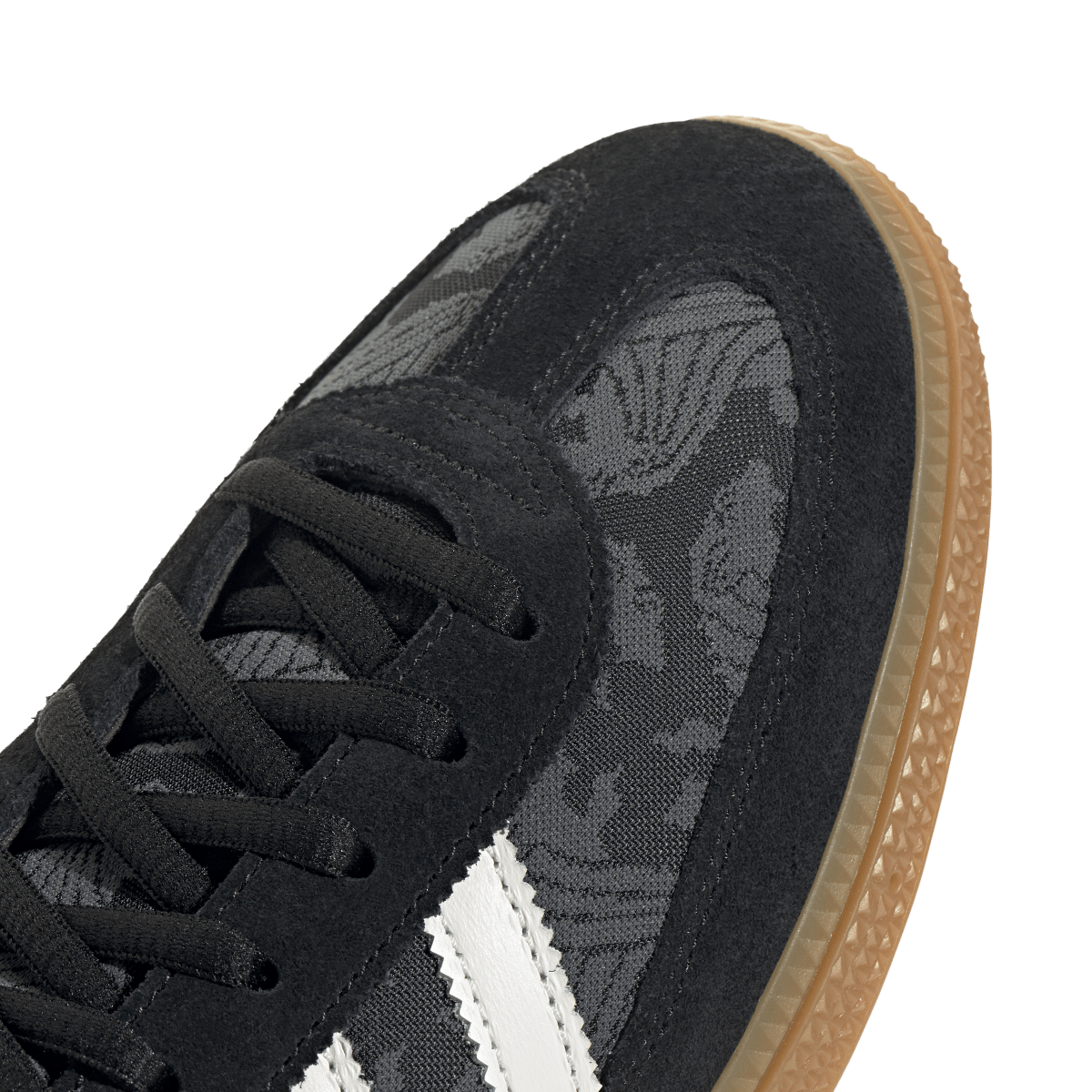 Overkicks - Adidas Handball Spezial Black Core White Green (HQ7261) - detalle lateral interior
