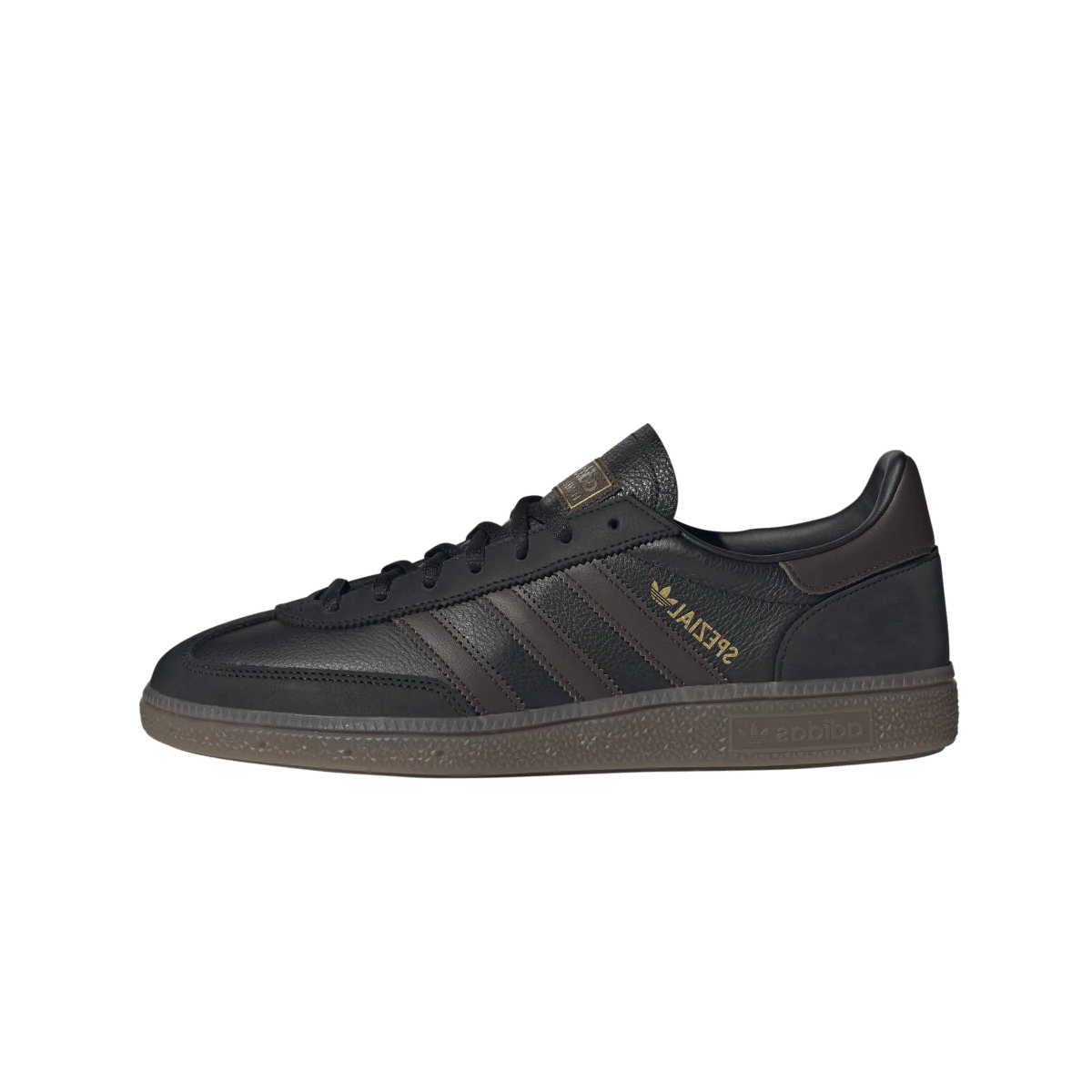 Overkicks - Adidas Handball Spezial Black Dark Brown Gum (IH6568) - vista lateral