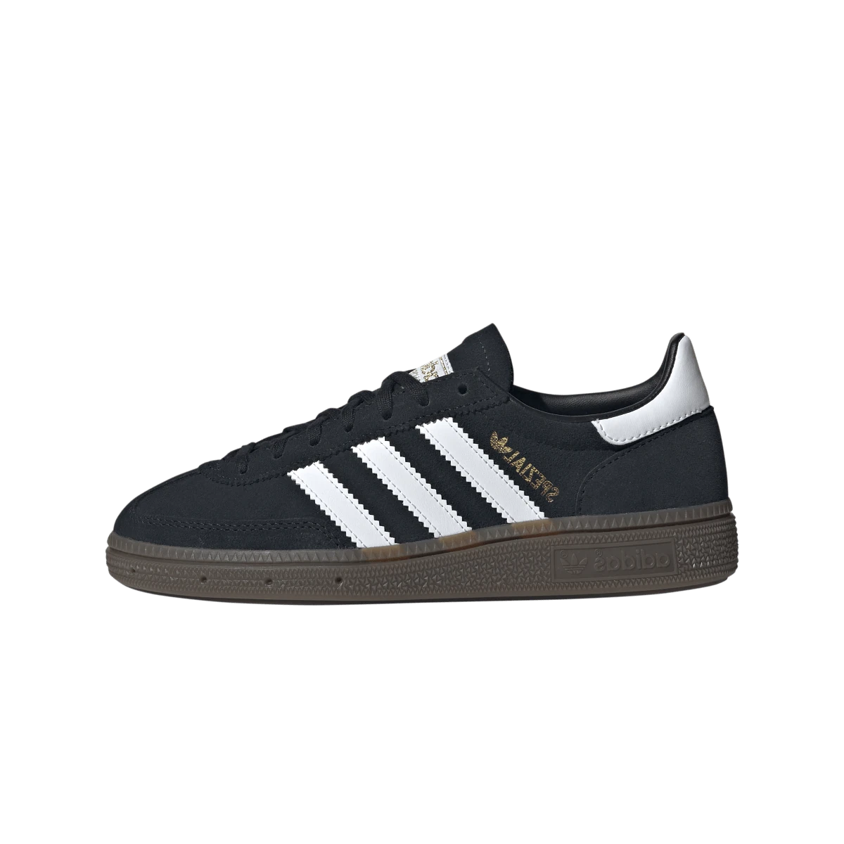 Overkicks - Adidas Handball Spezial Black White Gum (IH8010) - vista lateral