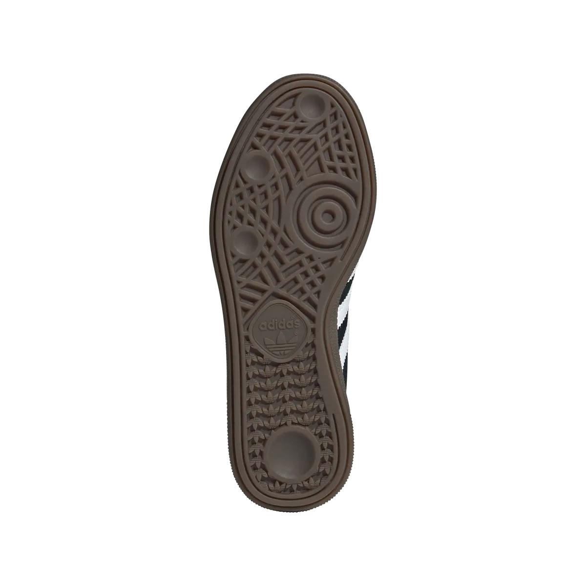 Overkicks - Adidas Handball Spezial Black White Gum (IH8010) - detalle suela