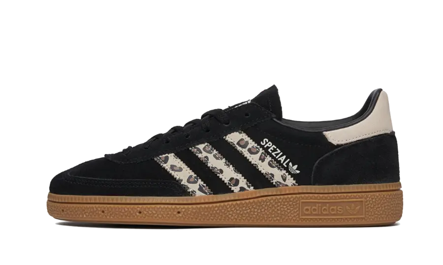 Overkicks - Adidas Handball Spezial Black Wonder Leopard (JH9092) - vista lateral