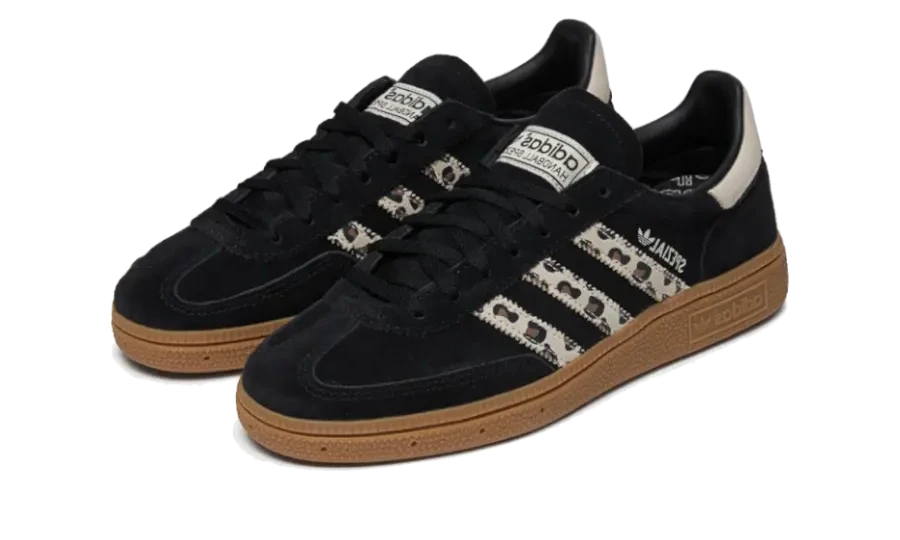 Overkicks - Adidas Handball Spezial Black Wonder Leopard (JH9092) - vista trasera
