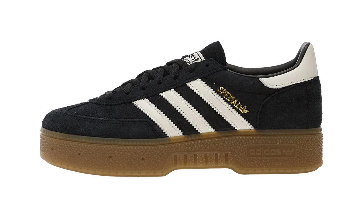 Overkicks - Adidas Handball Spezial Bold Black White Gum (JR7438) - vista lateral