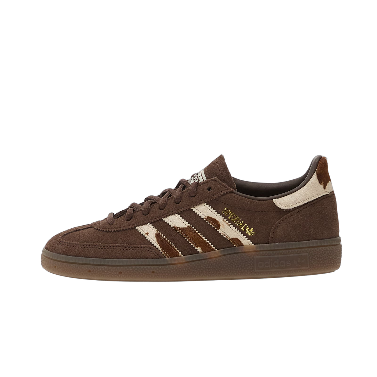 Overkicks - Adidas Handball Spezial Brown Cow Stripes (KJ7422) - vista lateral