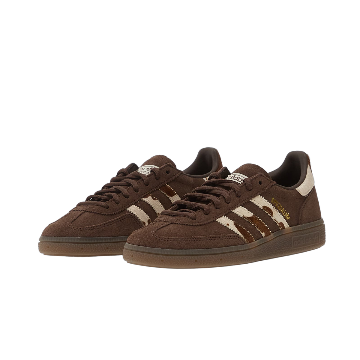 Overkicks - Adidas Handball Spezial Brown Cow Stripes (KJ7422) - detalle talón
