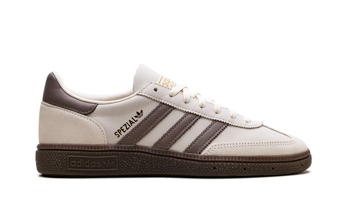 Overkicks - Adidas Handball Spezial Brown Cream White (JR3365) - detalle talón