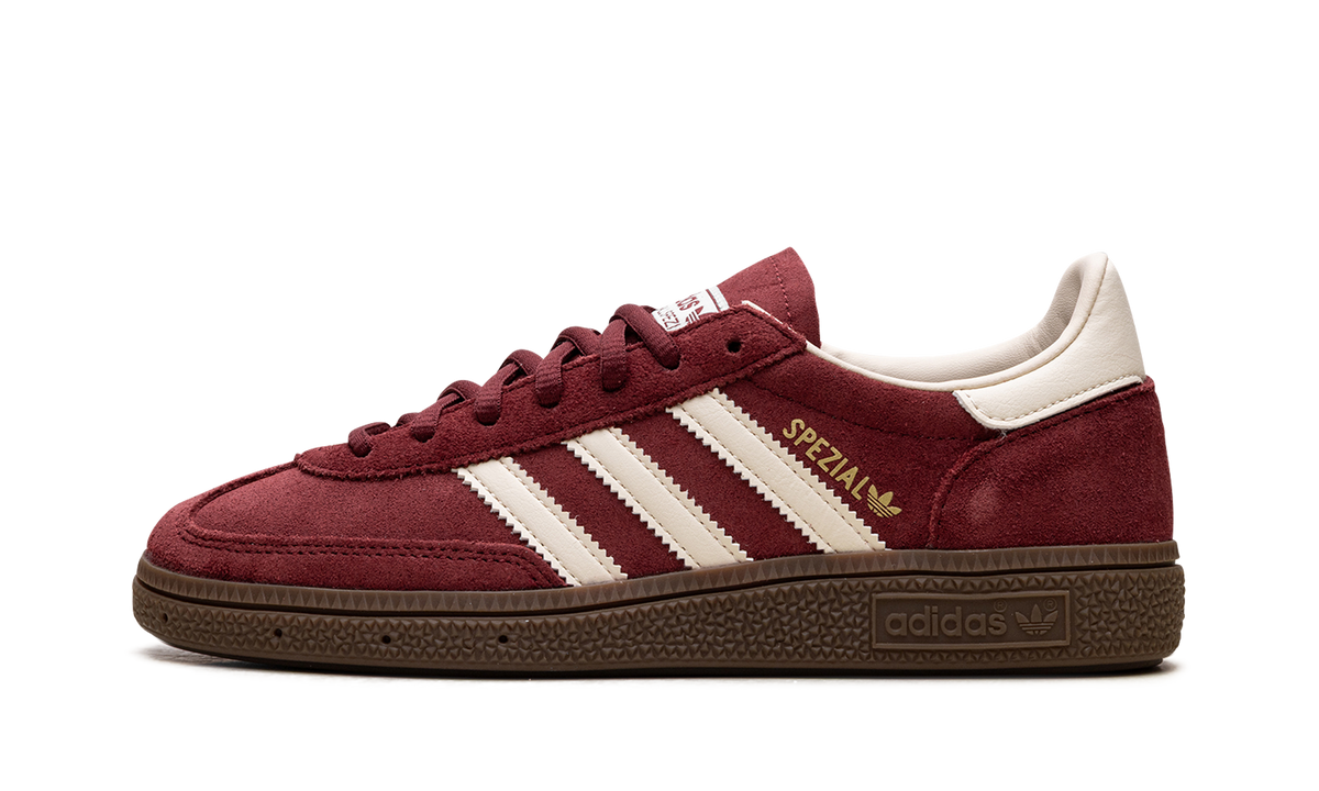 Overkicks - Adidas Handball Spezial Burgundy Crew White (JR2122) - vista lateral