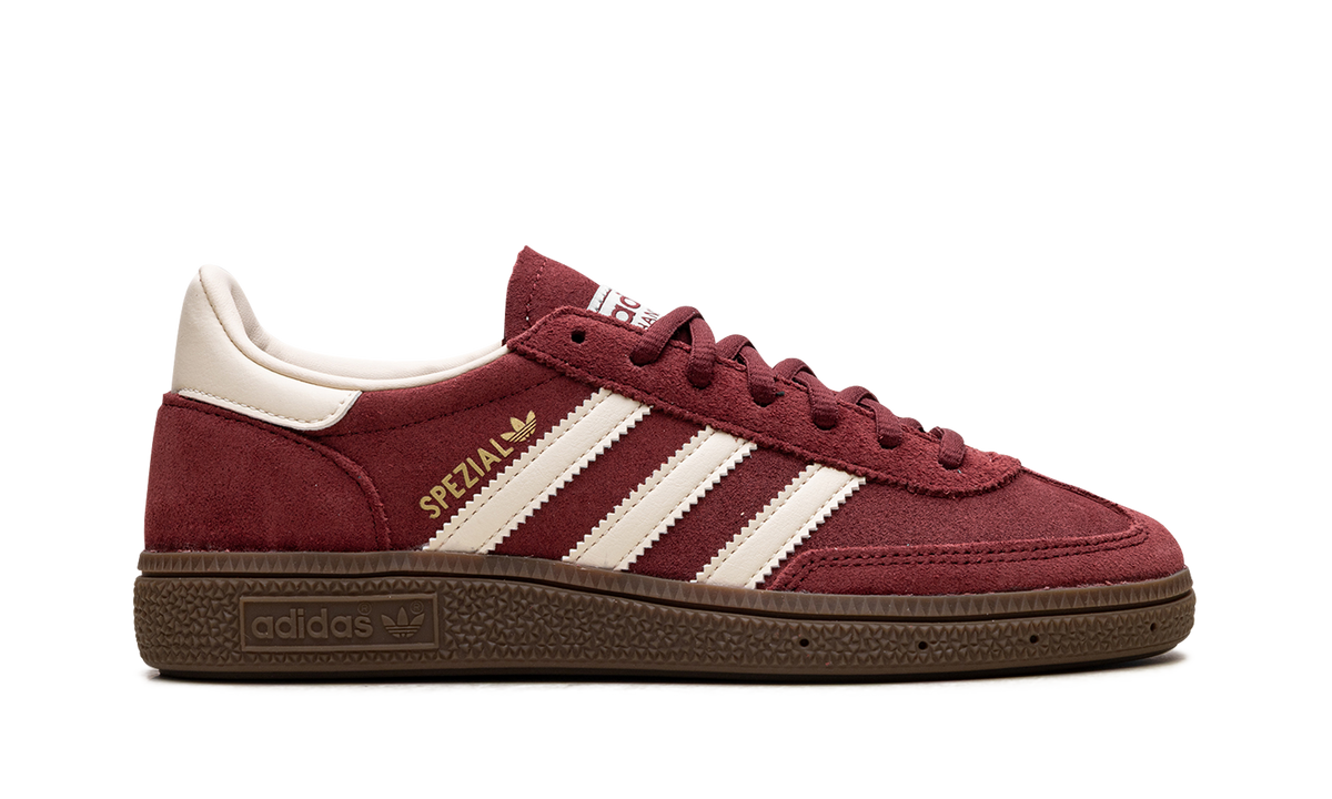 Overkicks - Adidas Handball Spezial Burgundy Crew White (JR2122) - detalle talón