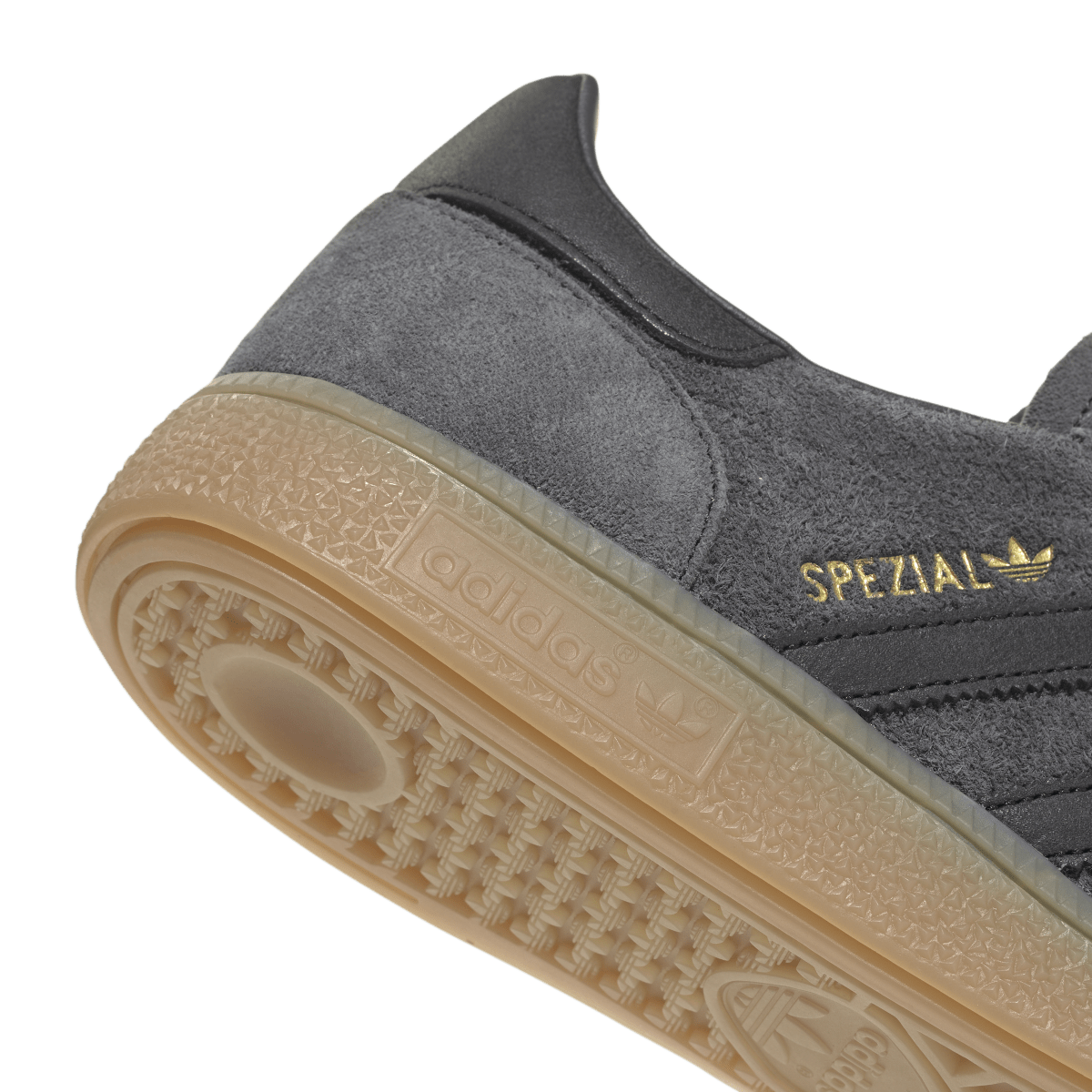 Overkicks - Adidas Handball Spezial Carbon Black Gum (IH6506) - detalle lateral interior