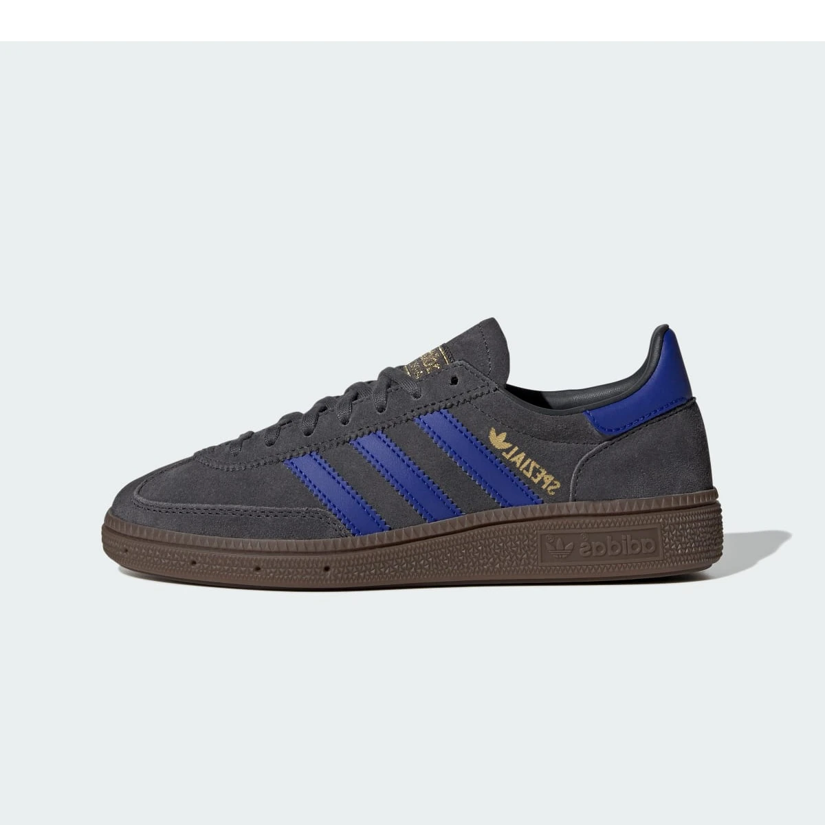 Overkicks - Adidas Handball Spezial Carbon Lucid Blue Gum (JP9553) - vista lateral