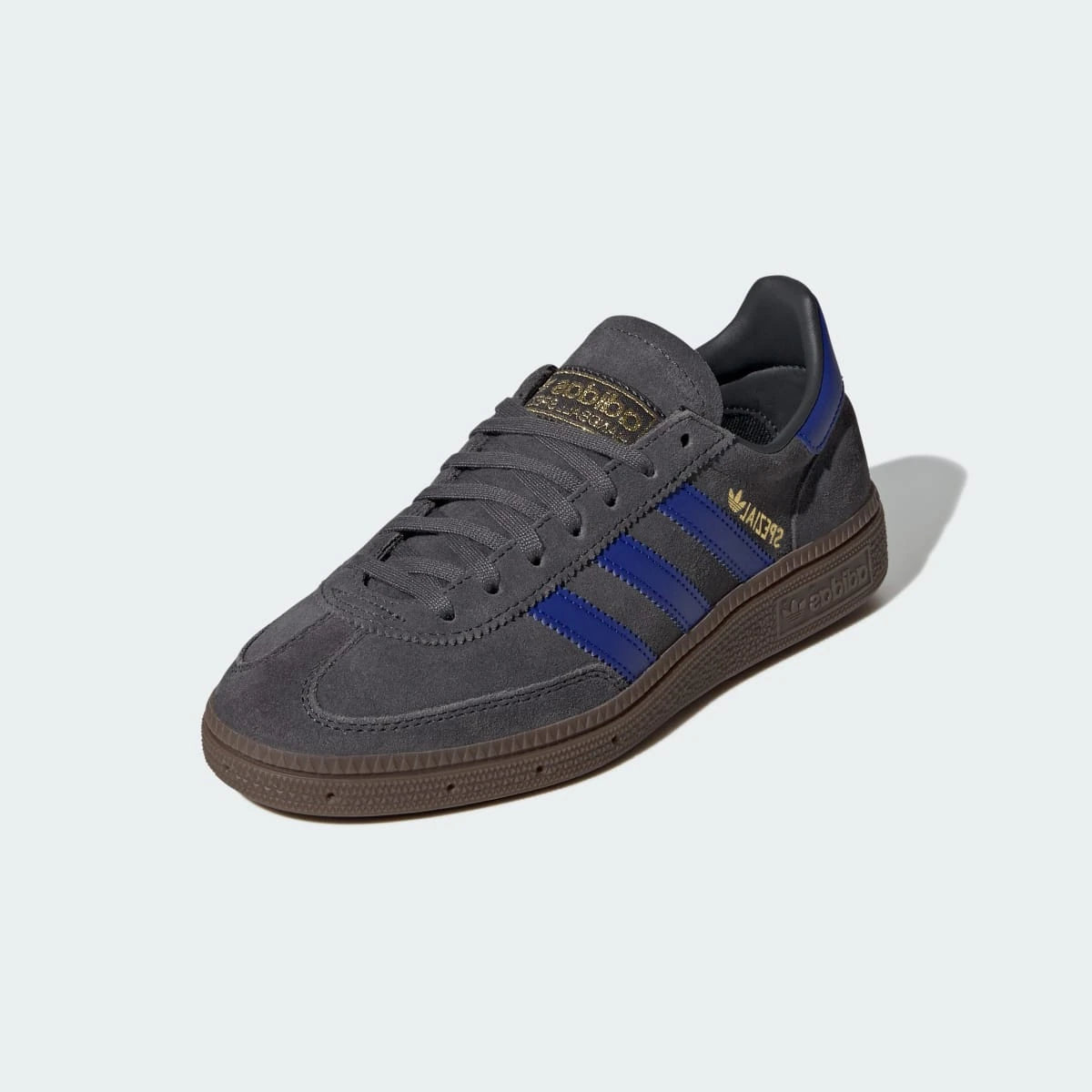 Overkicks - Adidas Handball Spezial Carbon Lucid Blue Gum (JP9553) - vista trasera