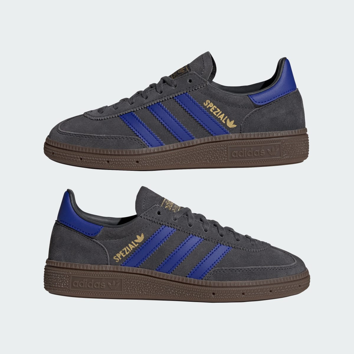 Overkicks - Adidas Handball Spezial Carbon Lucid Blue Gum (JP9553) - detalle lateral interior