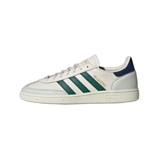 Overkicks - Adidas Handball Spezial Chalk White Collegiate Green Night Indigo (JH5451) - vista lateral